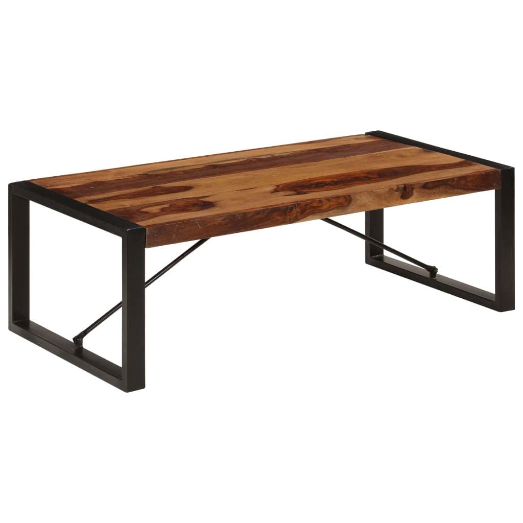 Brown Solid Sheesham Wood Coffee Table B403
