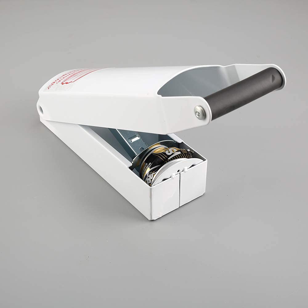 White Wall-Mounted Aluminum Can Crusher G264699