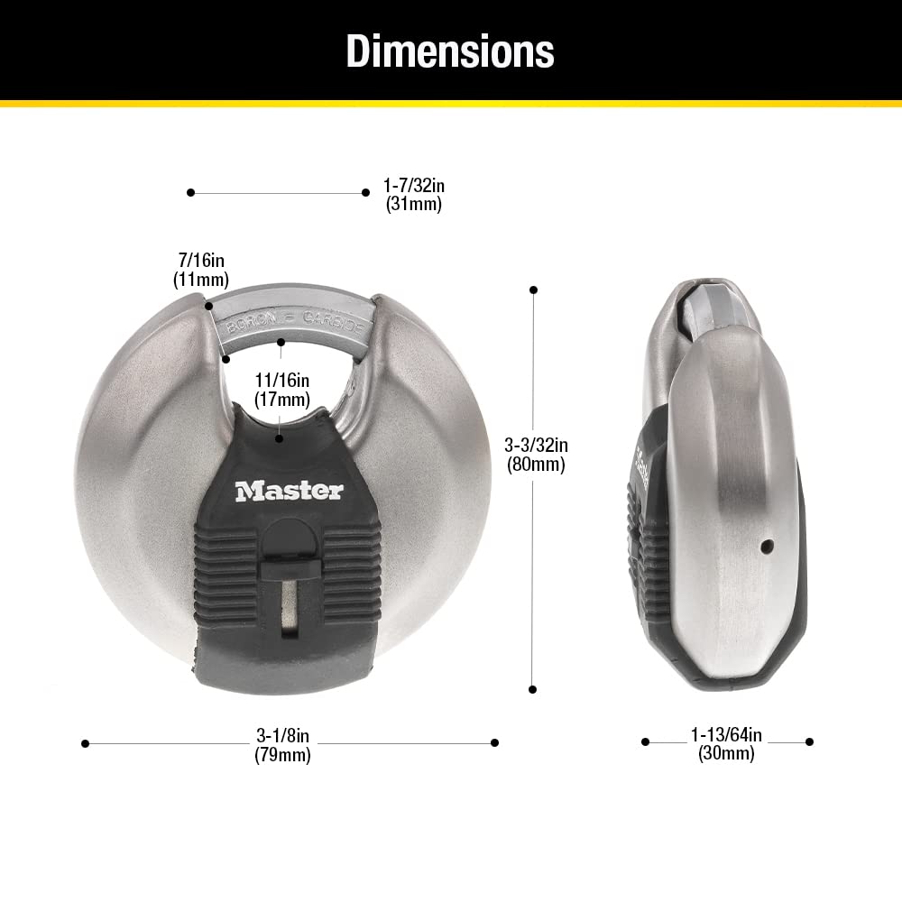 Stainless Steel Disc Padlock E211327