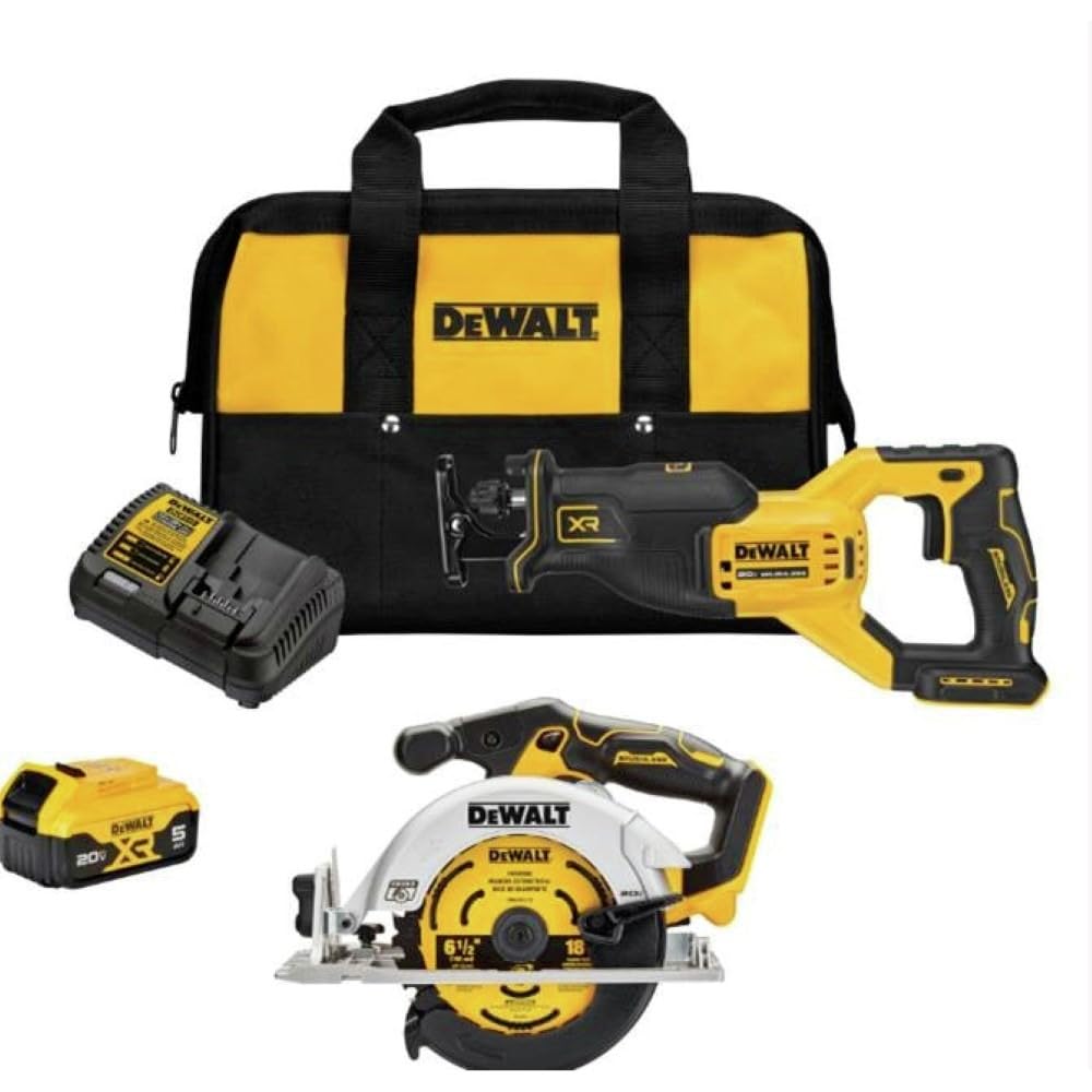 20V MAX Cordless 2-Tool Power Tool Combo Kit with Battery and Charger T1218