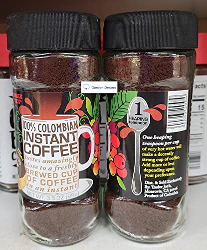 100% Colombian Instant Coffee 3.5oz (Two Bottles) B790053