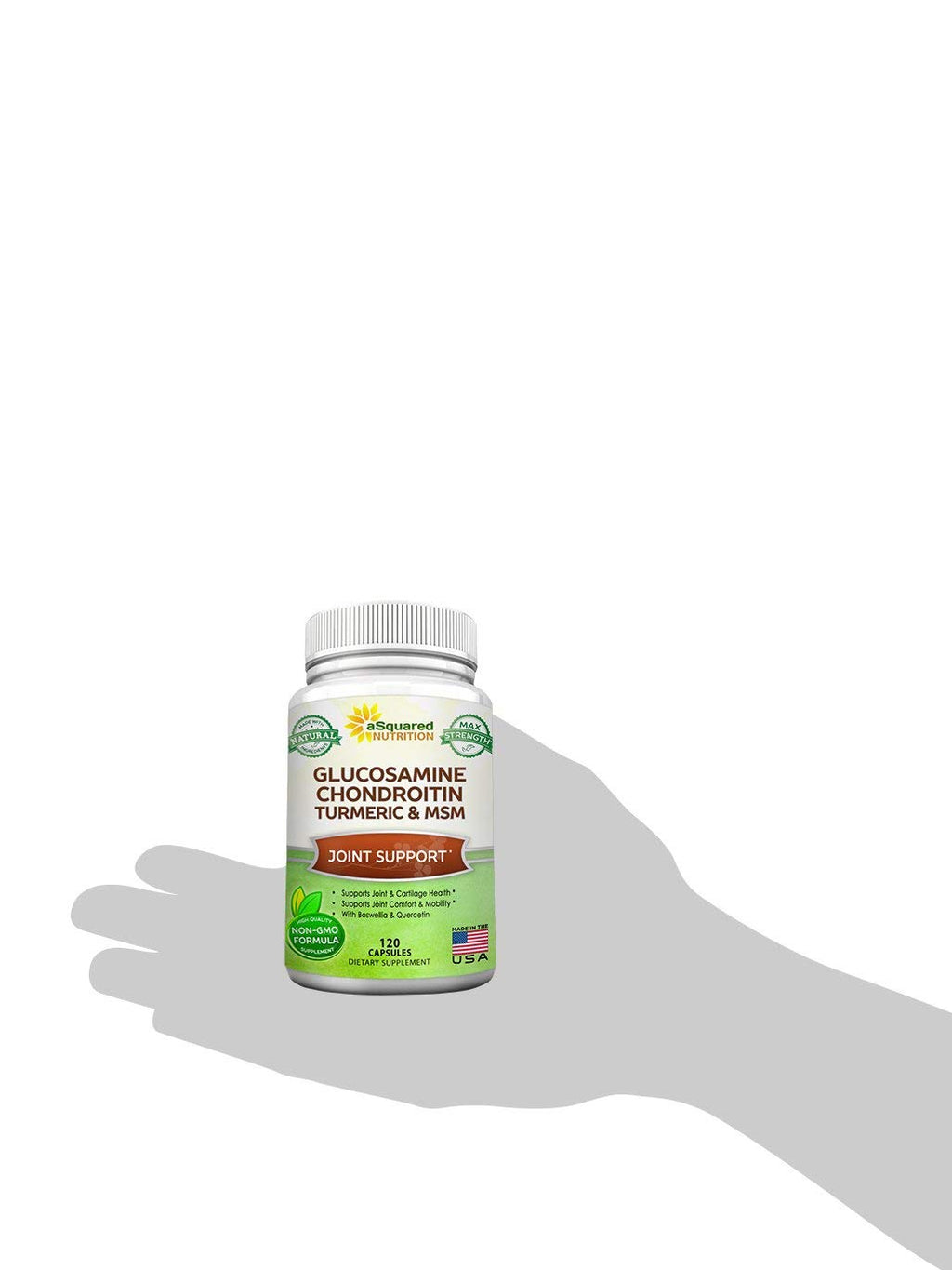 Glucosamine Chondroitin Turmeric MSM Boswellia 120 Capsules Supplement N19521
