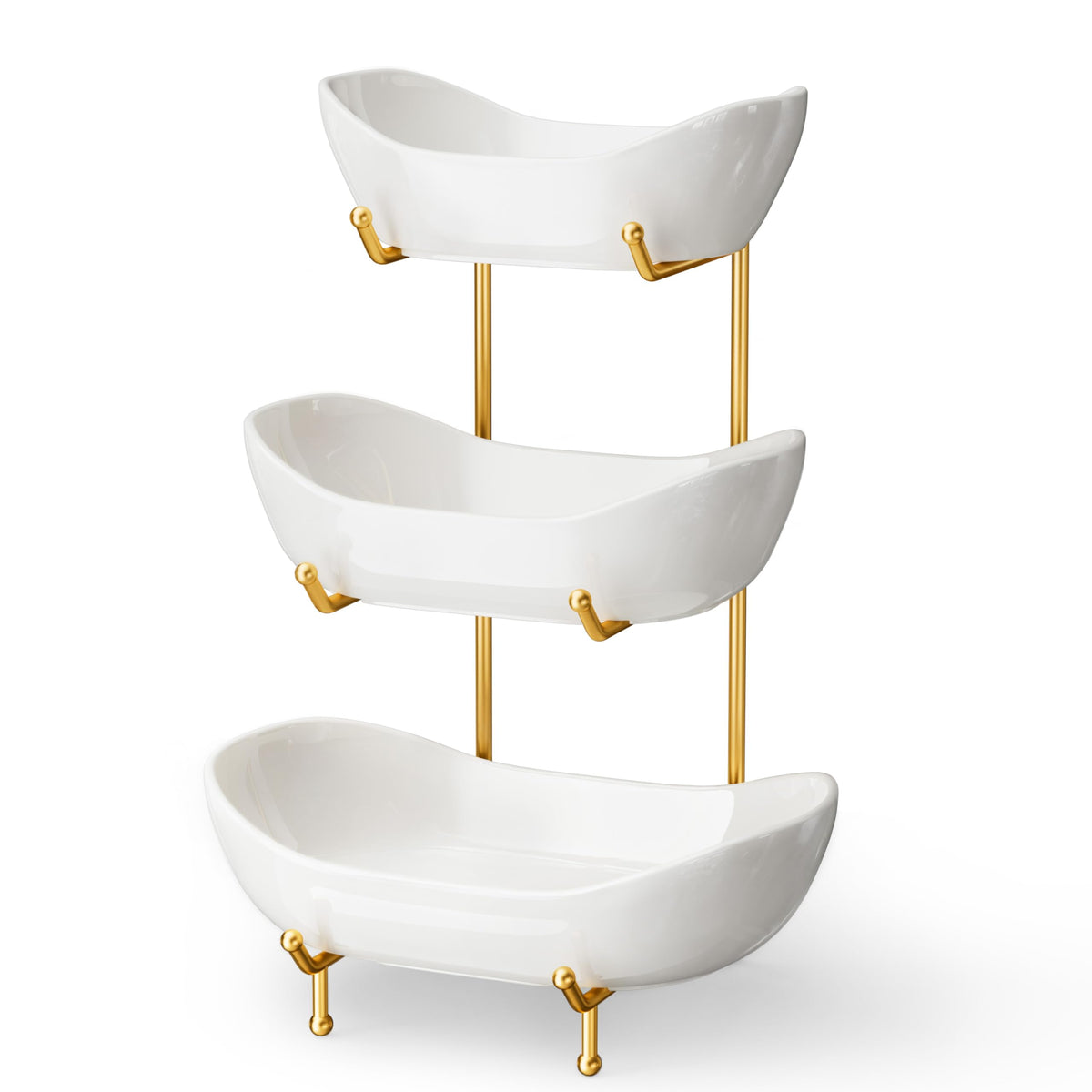 Ceramic 3 Tier Fruit Bowl F24681