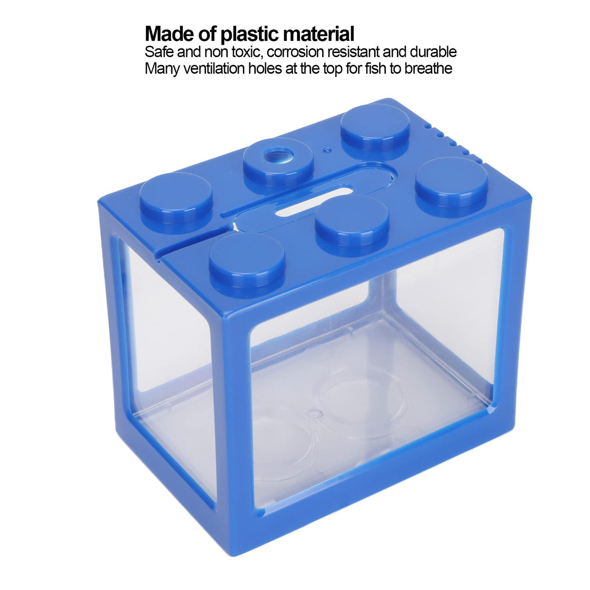Mini Plastic Stackable Betta Fish Cube with LED Desktop Aquarium Kit N1694