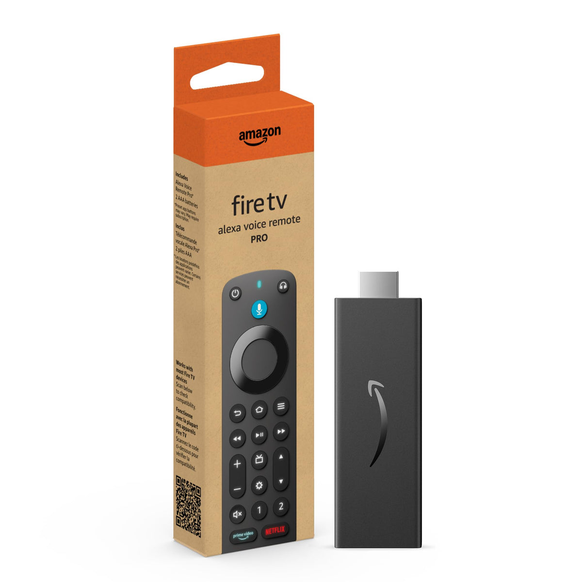 Fire TV Stick HD streaming device with Alexa Voice Remote Pro D37881