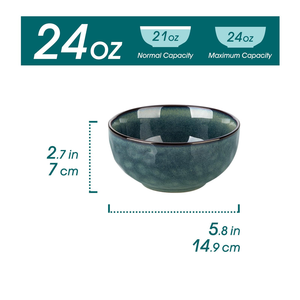 Ceramic Green Bowls Set of 4 S24441