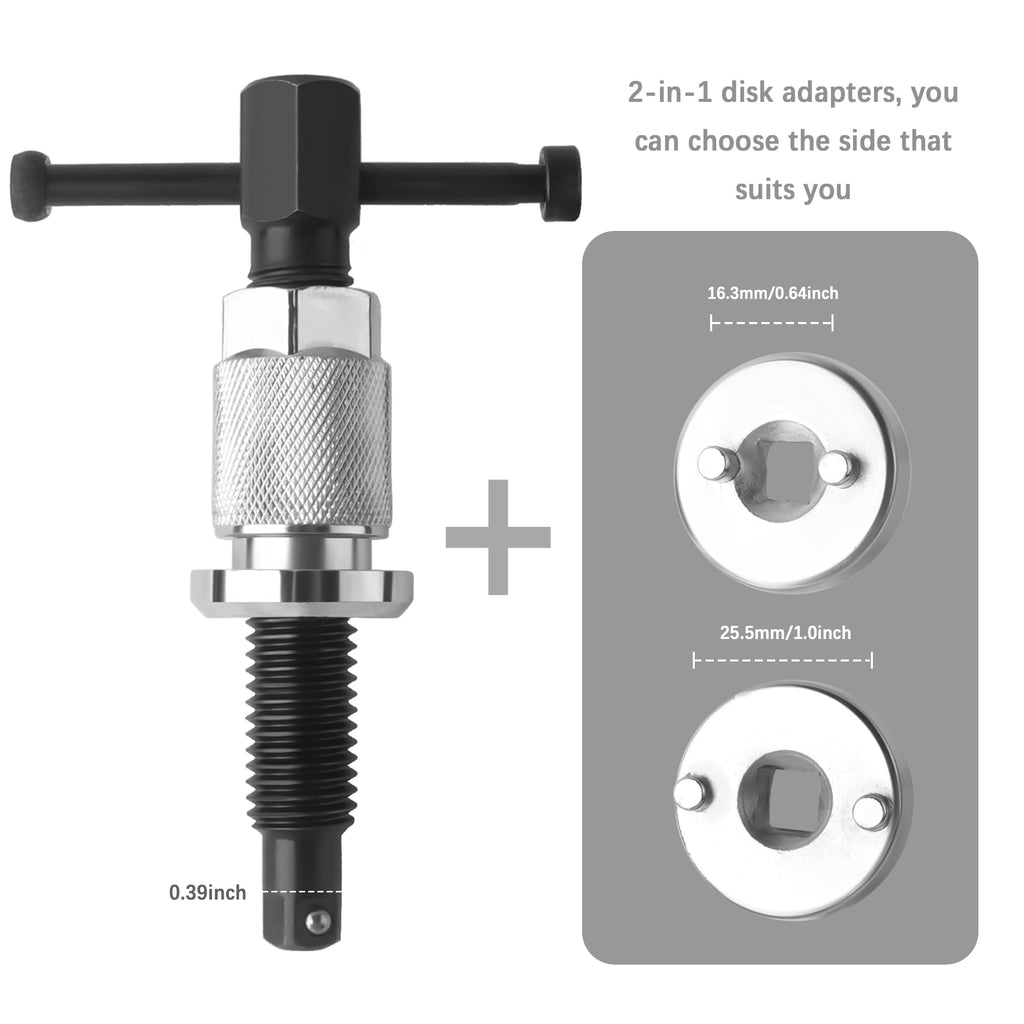 Chrome-Plated Steel 5PCS Brake Caliper Compression Tool Set Z132930