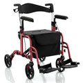 2 in 1 Folding Rollator Walker with Seat N764822