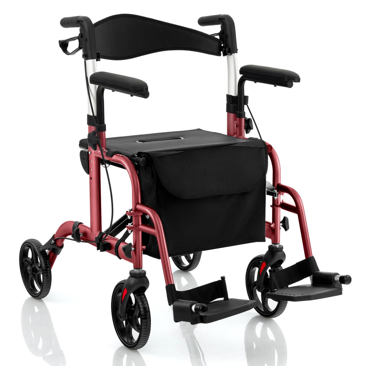 2 in 1 Folding Rollator Walker with Seat N764822