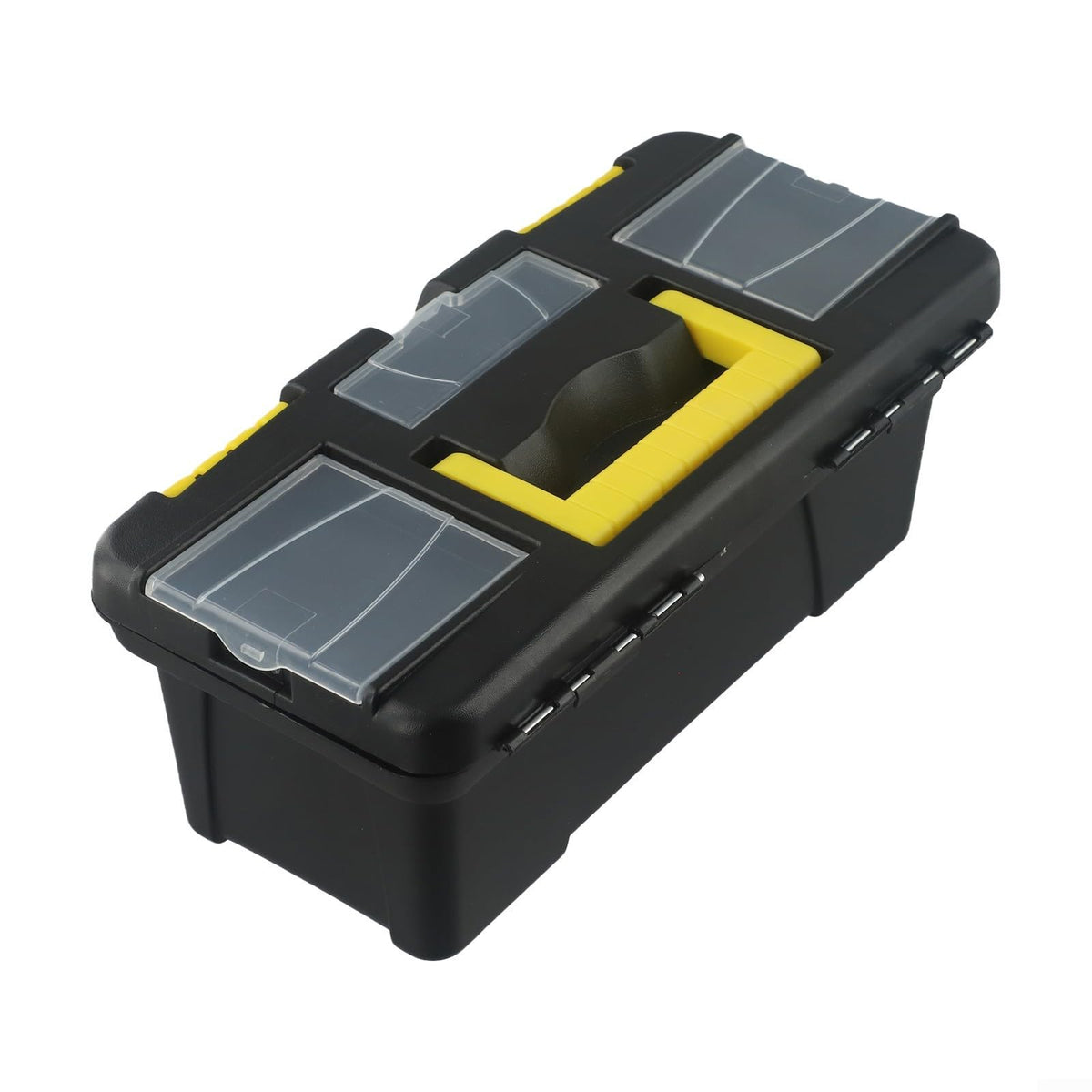 10-Inch Plastic Tool Box with Reinforced Handle and Secure Latches S7378