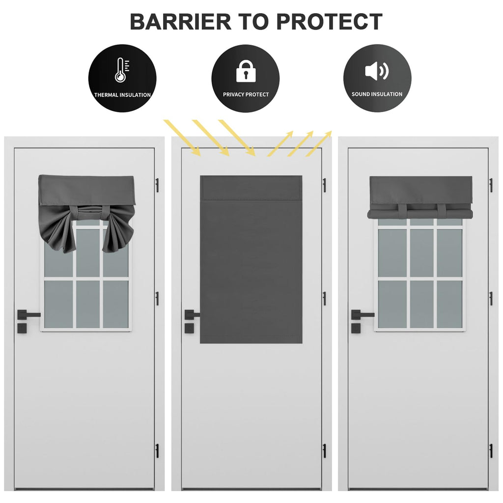 100% Blackout Door Curtains J3123