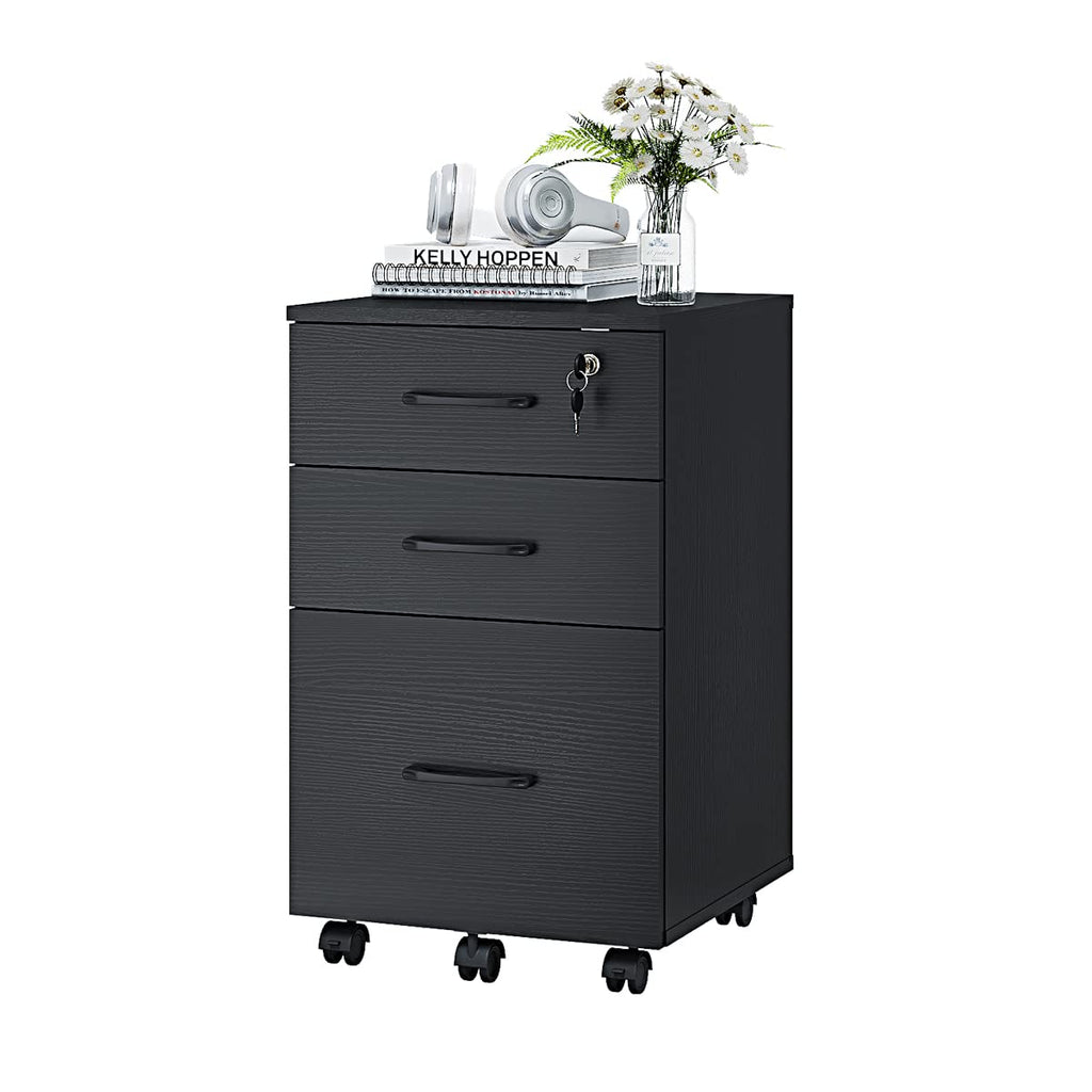 3 Drawer Wood Mobile File Cabinet G7470
