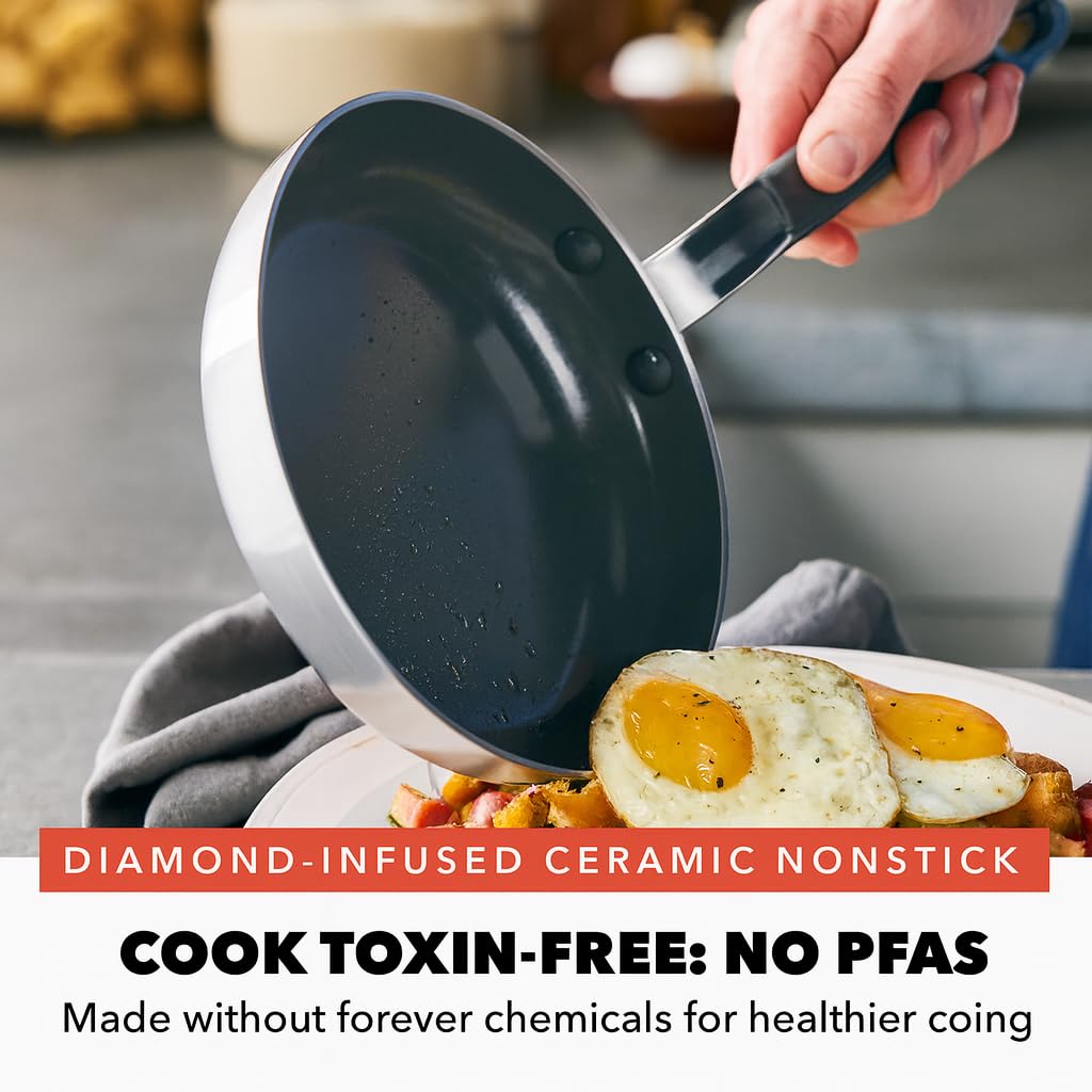 Stainless Steel 12 Piece Nonstick Cookware Set B23871