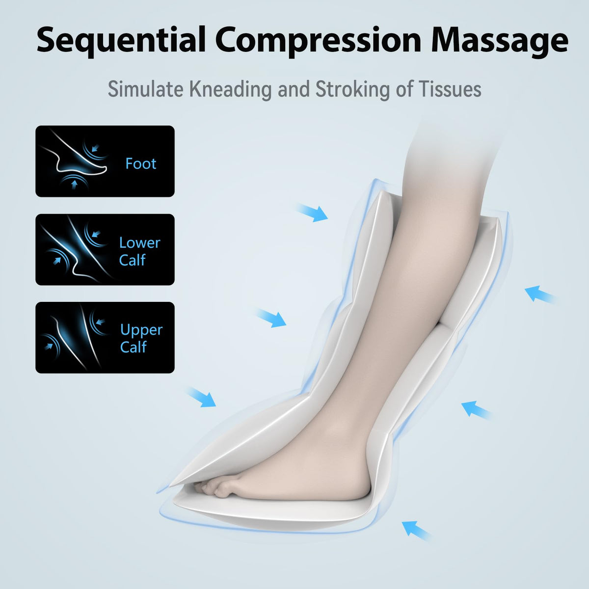 Cordless Leg Compression Massager E82023