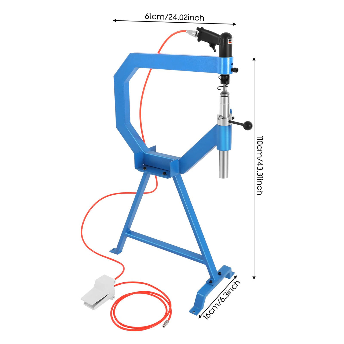 Pneumatic Planishing Hammer Metal Shrinker Stretcher Set Stainless Steel Sheet Metal Shaping Machine C757
