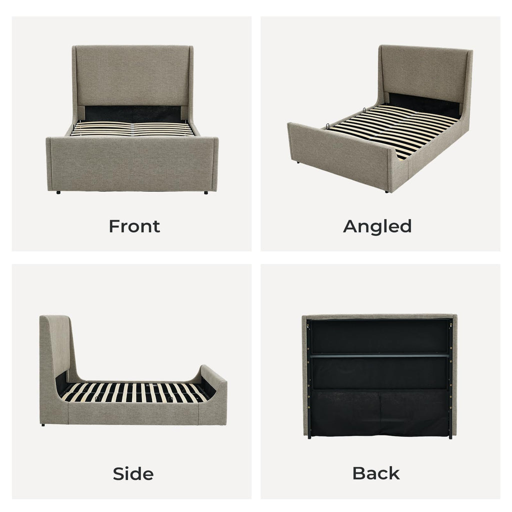 Full Size Lift Up Storage Bed Frame U250926