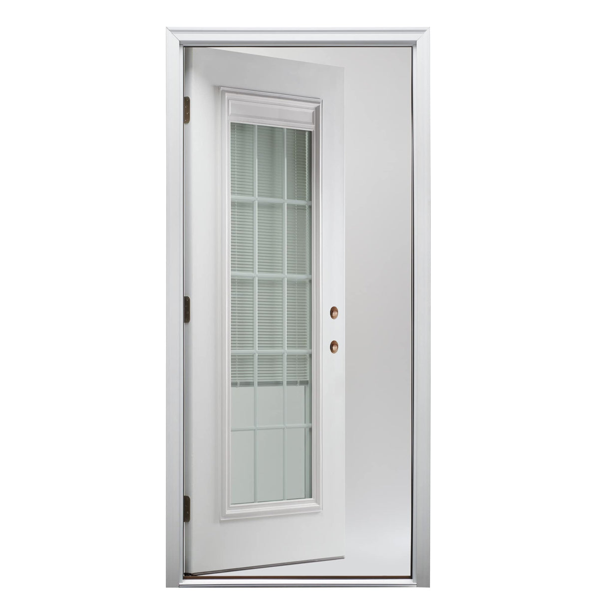 Fiberglass Smooth Primed Left Hand In-Swing Prehung Front Door Full Lite 36" x 80" L196