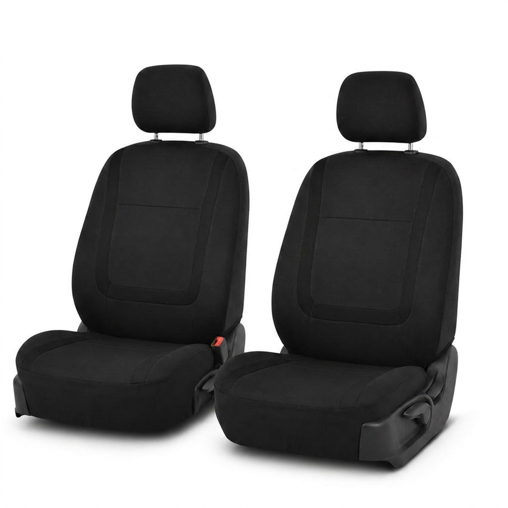 Cloth Car Seat Covers Front Set Black G66374