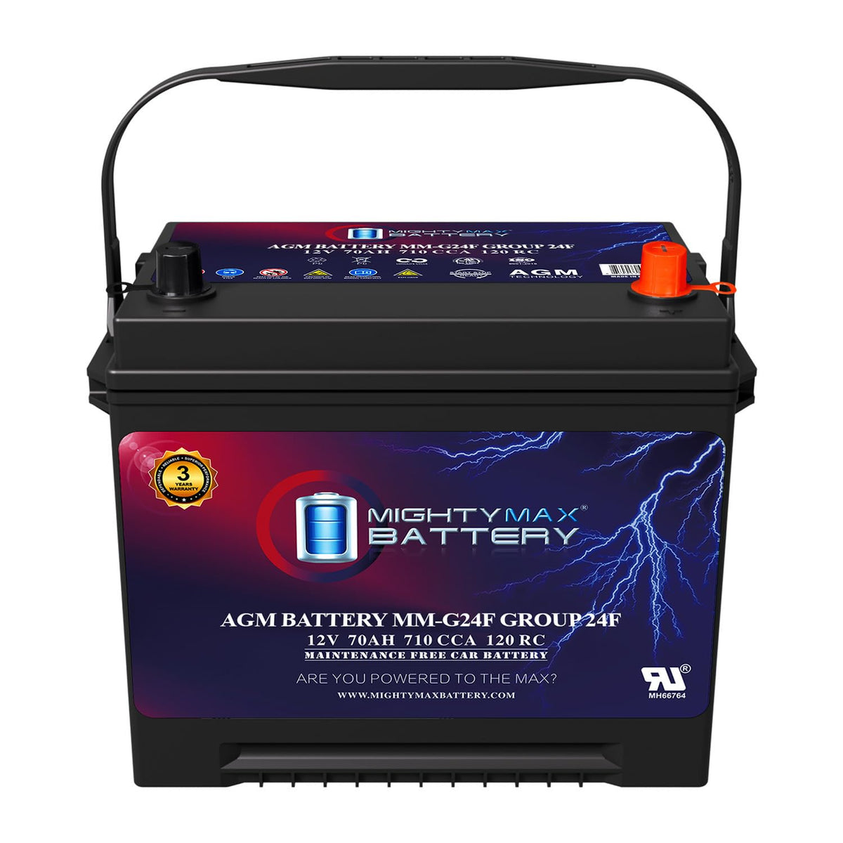 12V 70Ah AGM Replacement Battery Q863382