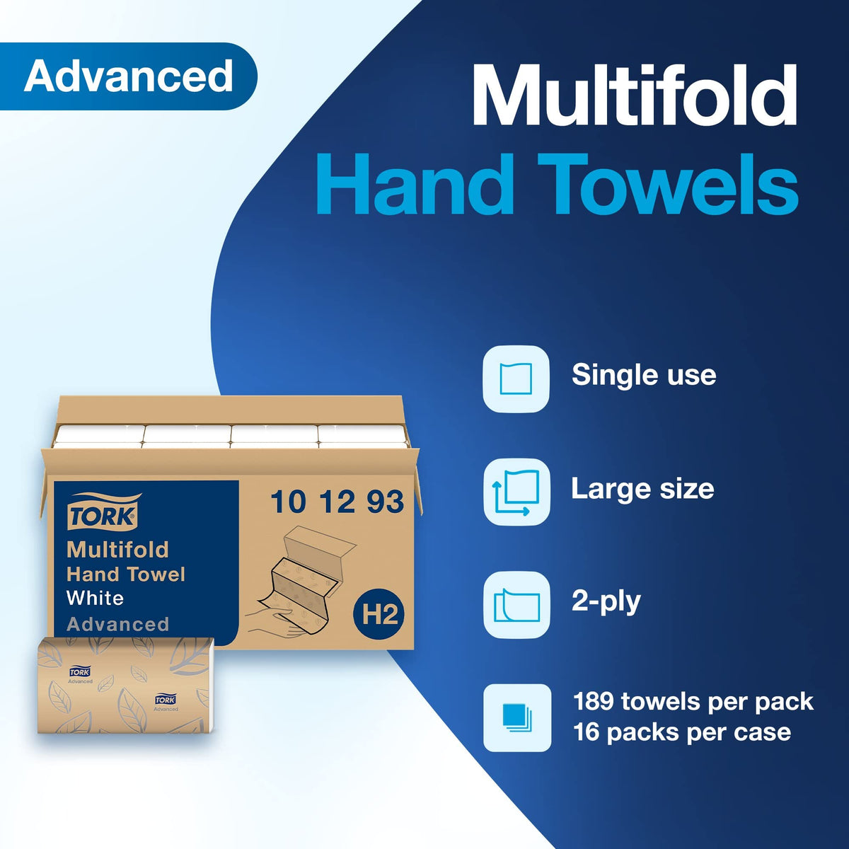 White Multifold Hand Towel 16 Packs D5449
