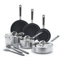 Stainless Steel 12 Piece Nonstick Cookware Set B23871