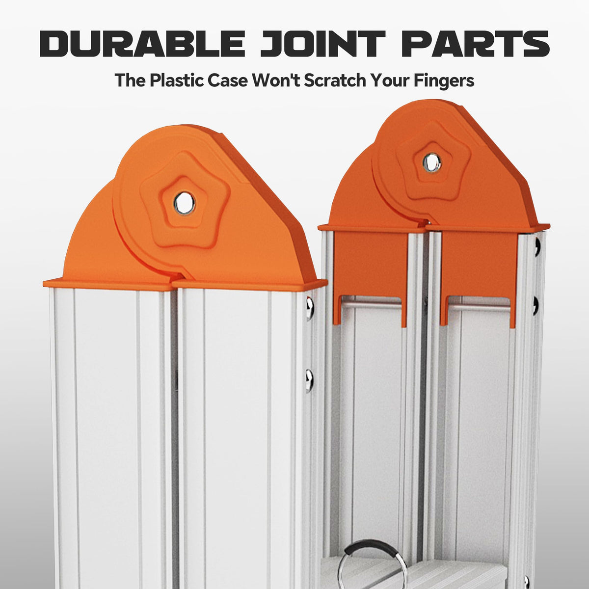 Aluminum Foldable 5-Step Ladder with Wide Anti-Slip Pedal Y499837