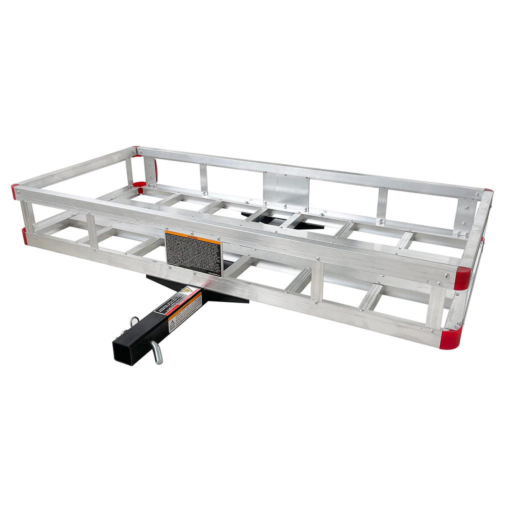 Aluminum Hitch Cargo Carrier with High Side Rails N4757