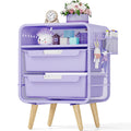Kids Nightstand, Girls Bedside Table, Night Side Table, Purple U5577