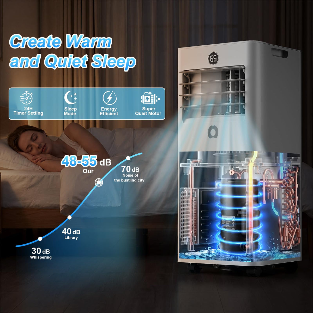 10000Btu 3 in 1 Portable Air Conditioner Q6648