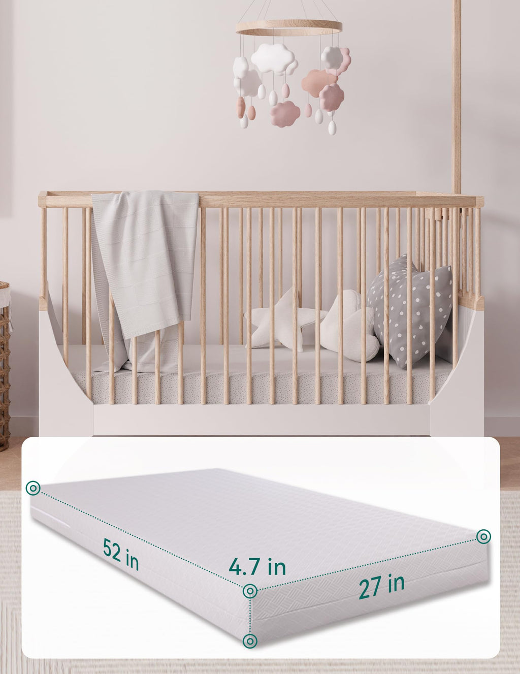 Memory Foam Crib Mattress V11582