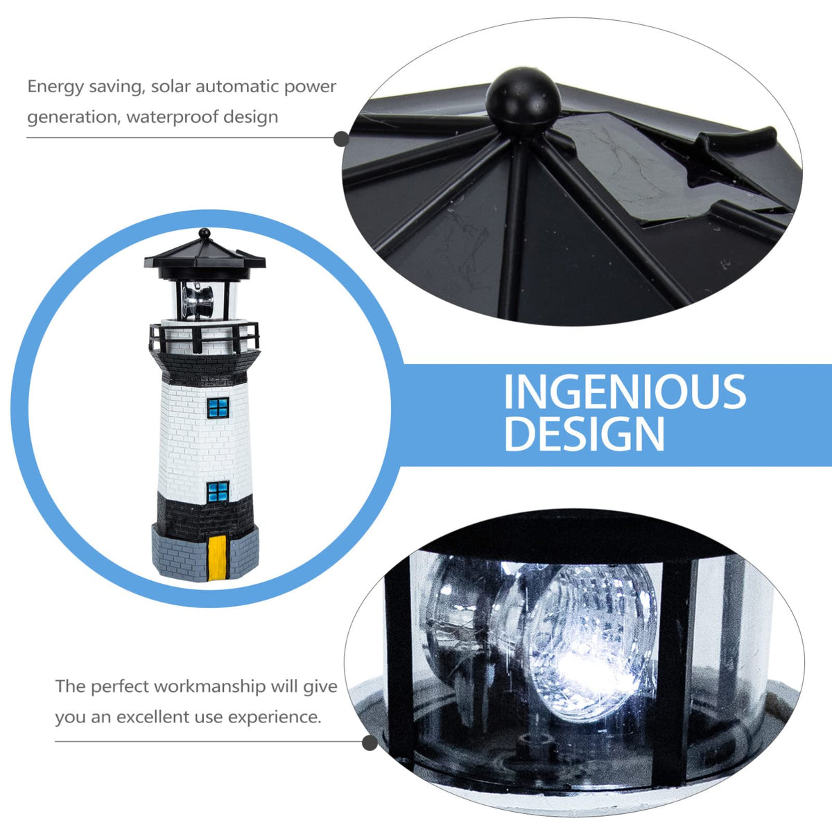Solar Powered Rotating Garden Statue M785