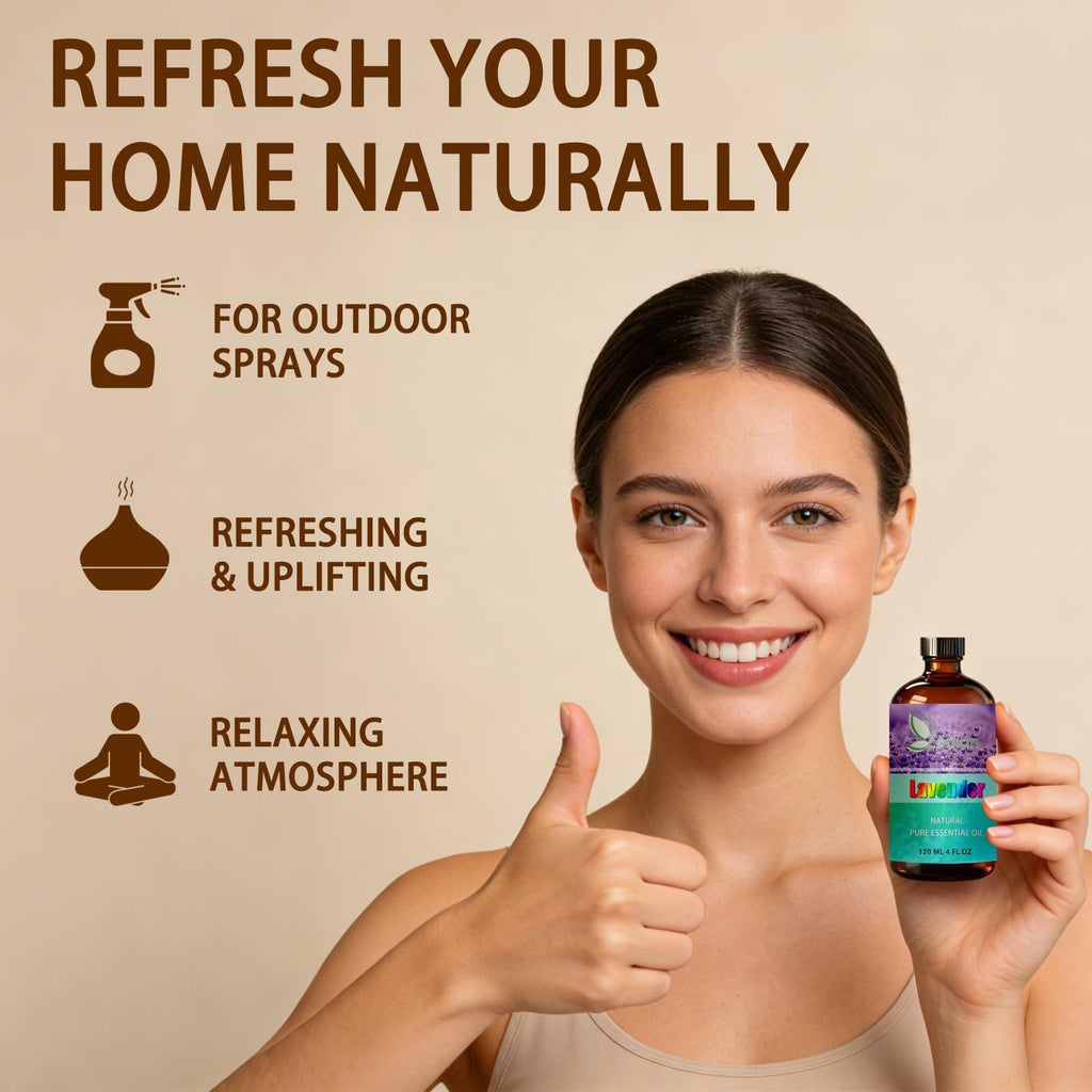 Lavender & Marjoram Essential Oil 4 Fl Oz Y196