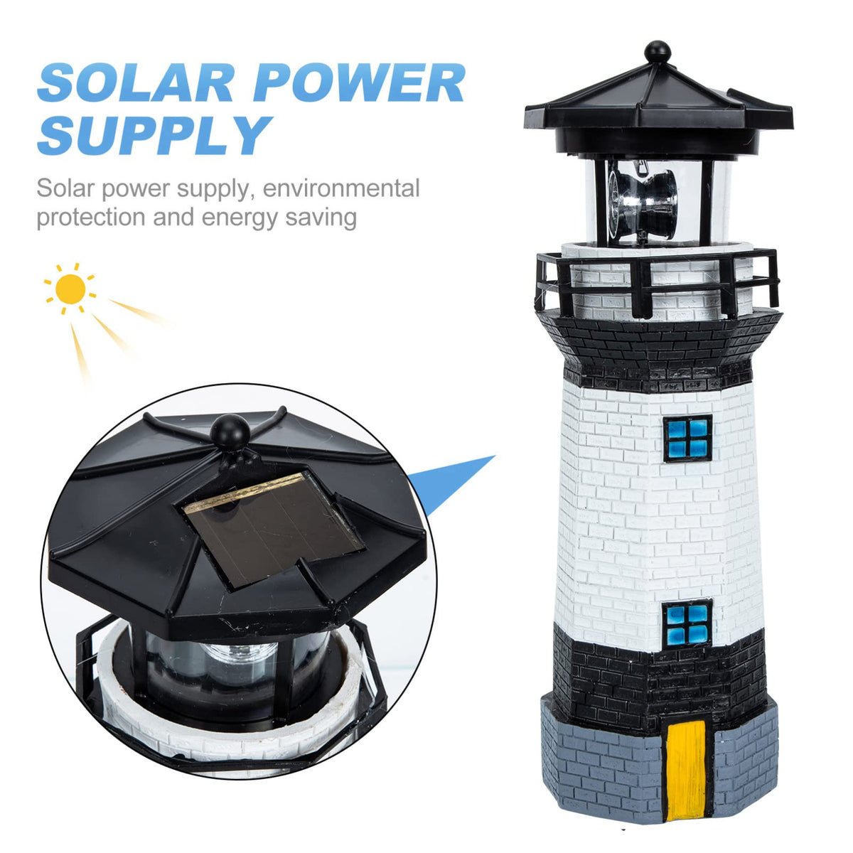Solar Powered Rotating Garden Statue M785