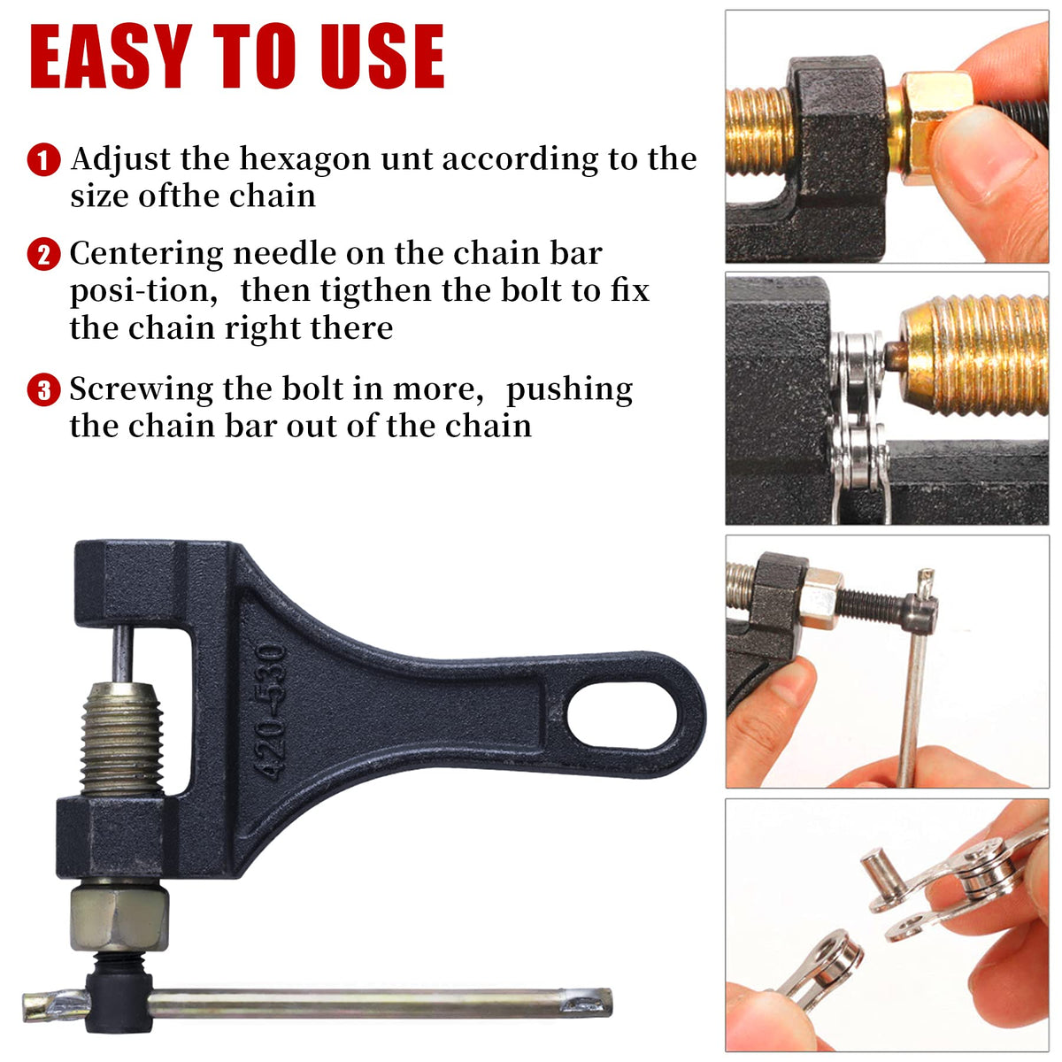 Chain Breaker Tool for Motorcycle ATV Dirt Bike O516