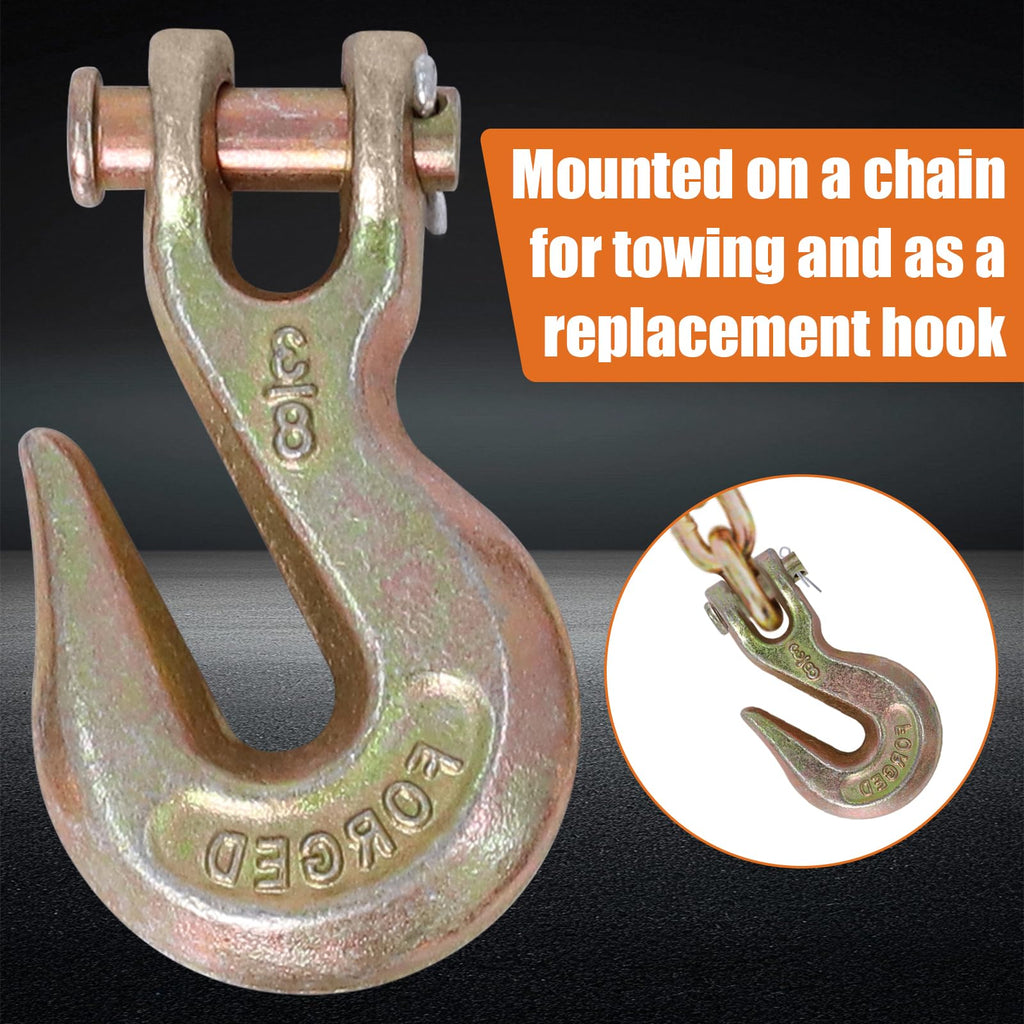 3/8" Grade 70 Clevis Grab Hooks, 10 Pack L47767