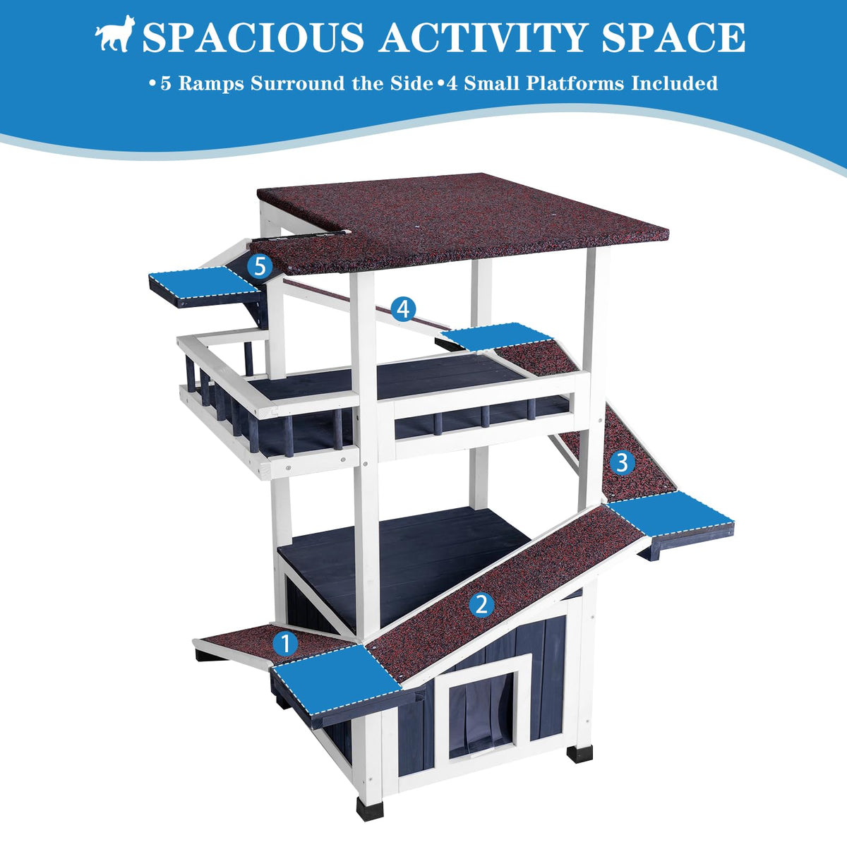 4-Tier Outdoor Cat Tree S4276