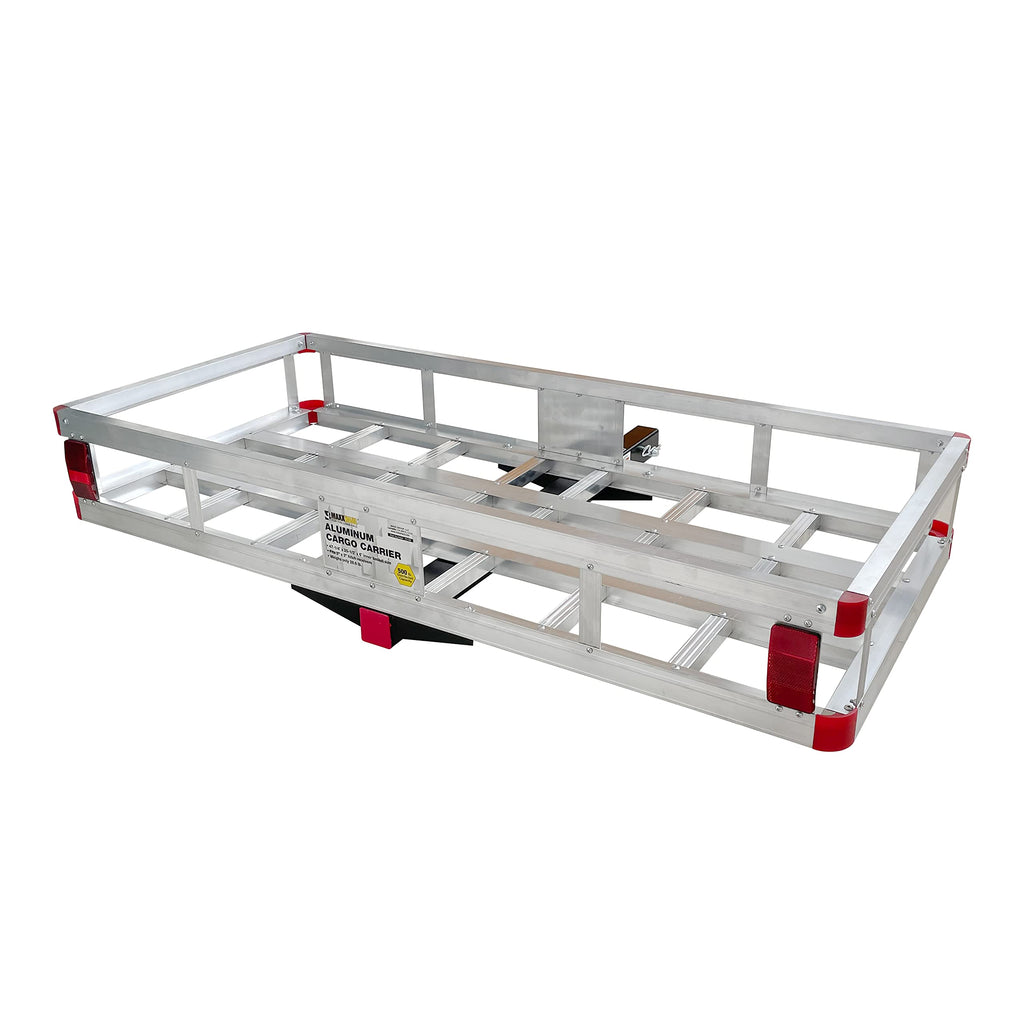 Aluminum Hitch Cargo Carrier with High Side Rails N4757