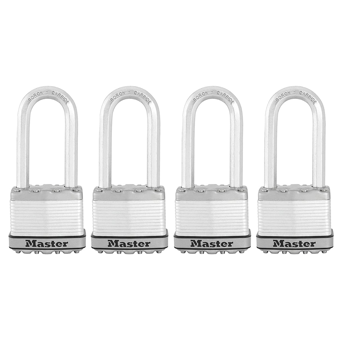 Heavy Duty Outdoor Padlock with Key, 4 Pack Keyed-Alike R772