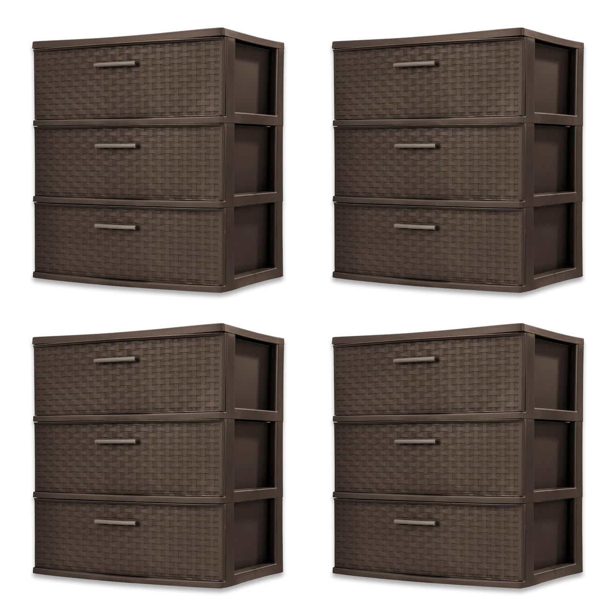 3-Drawer Storage Unit 4-Pack P547