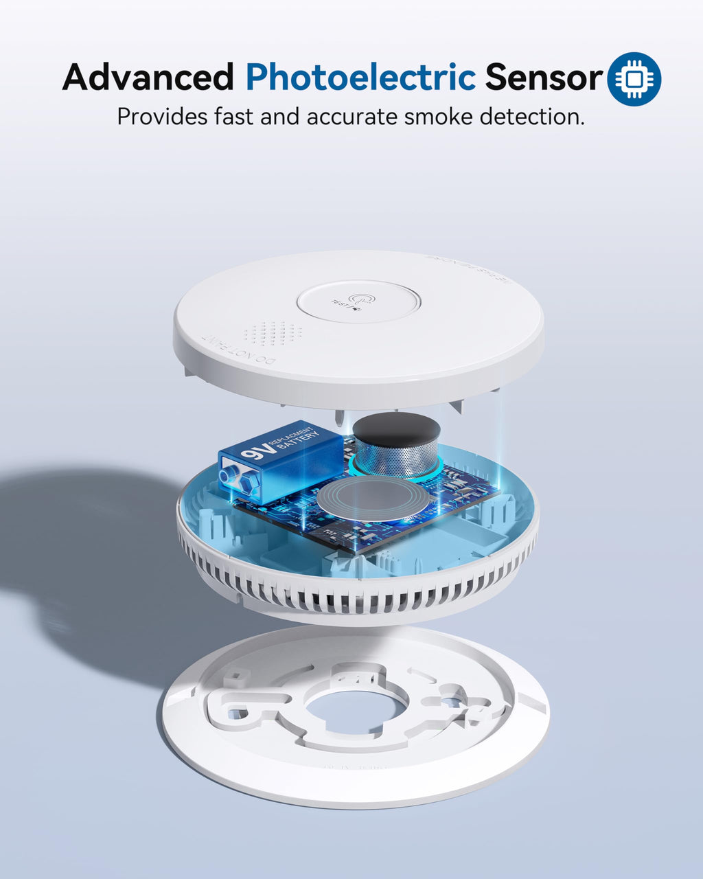 Smoke Detector Photoelectric Smoke Alarm V227