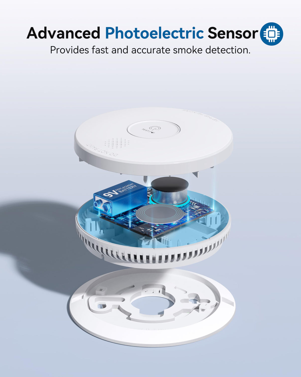 Smoke Detector Photoelectric Smoke Alarm V227