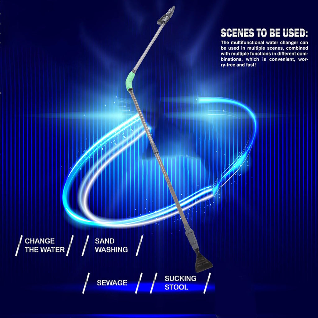 Aquarium Siphon Vacuum Cleaner 5 in 1 Water Changer Tool K575790