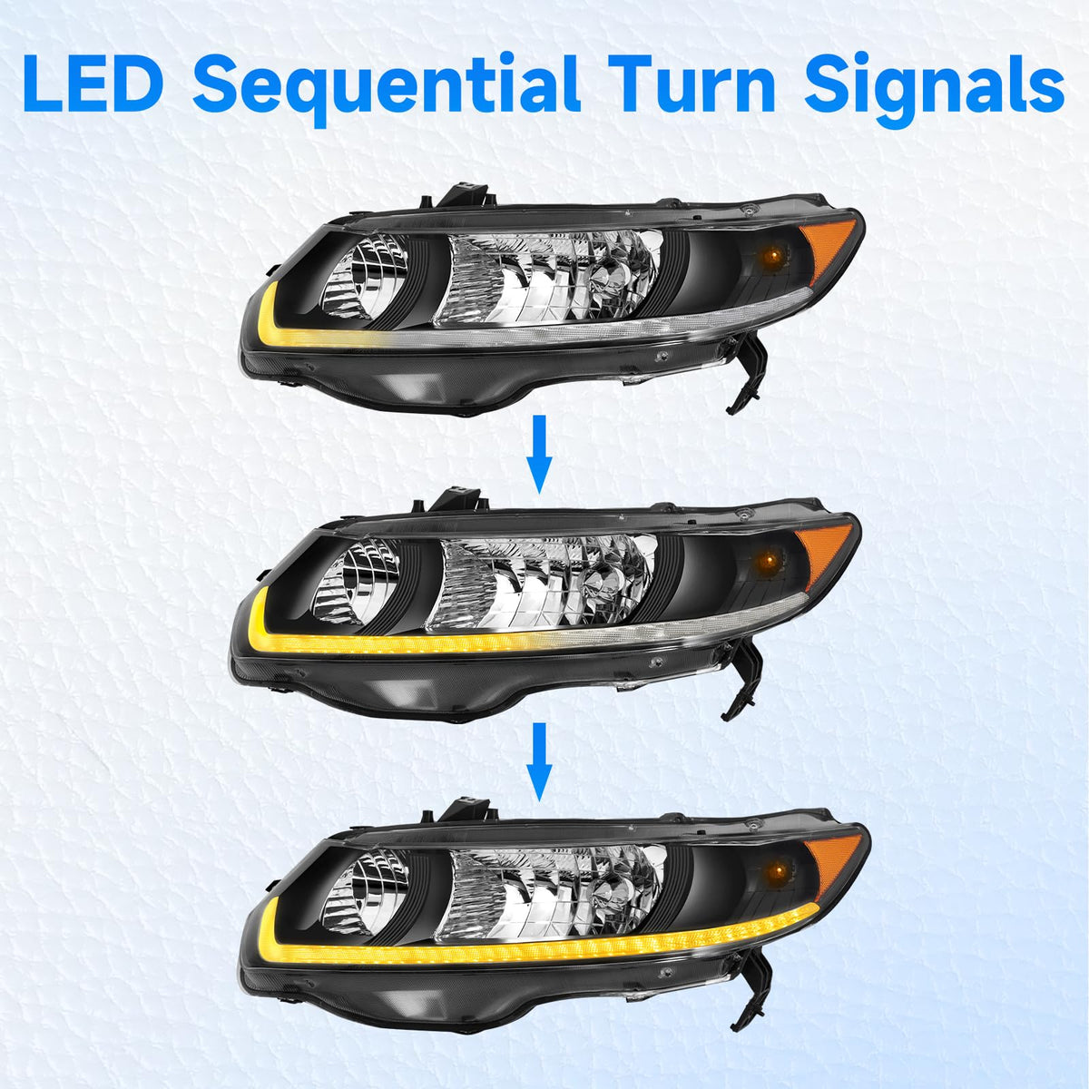 Headlight Assembly for 2006-2011 Honda Civic 2-Door Coupe Z505365