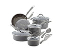 Sea Salt Gray 12-Piece Nonstick Cookware Set S1113