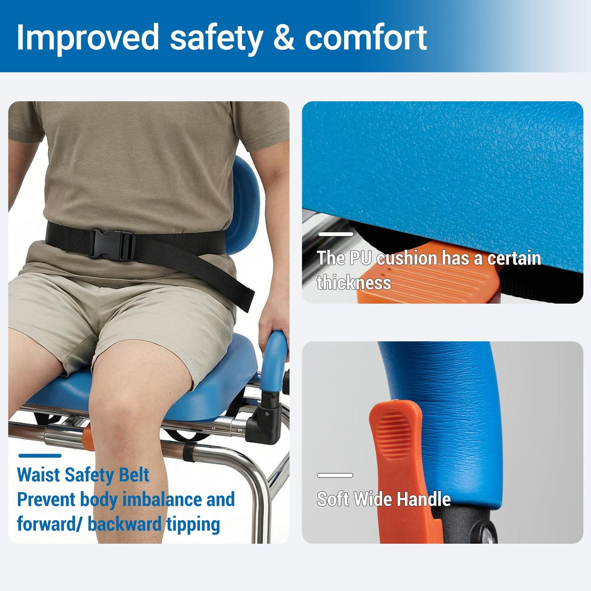 Sliding Shower Chair Tub Transfer Bench with 360° Swivel Seat Q5324