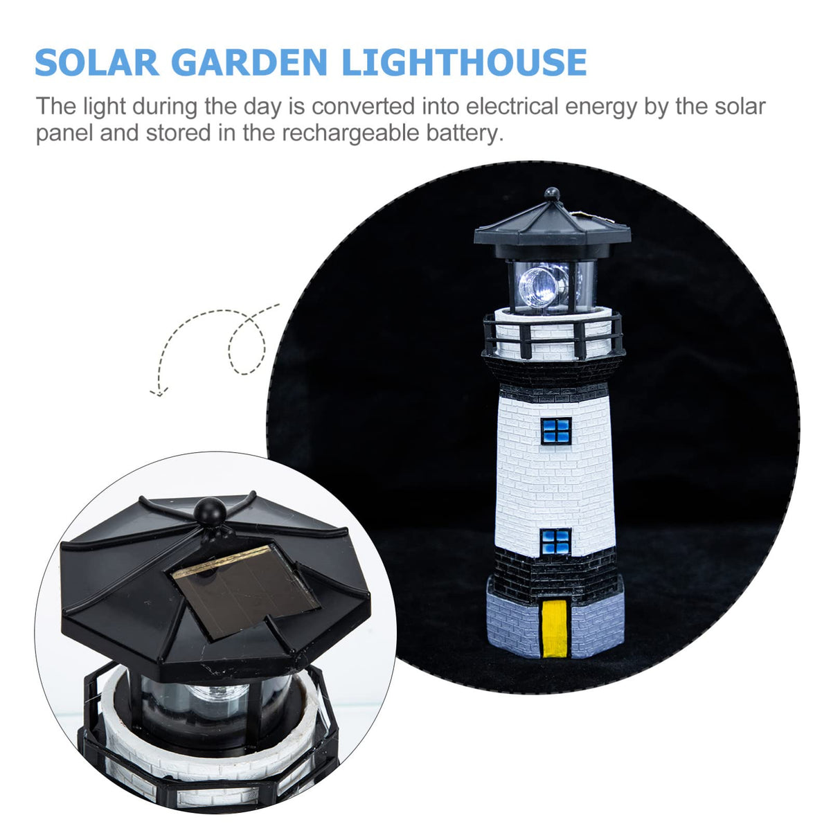 Solar Powered Rotating Garden Statue M785