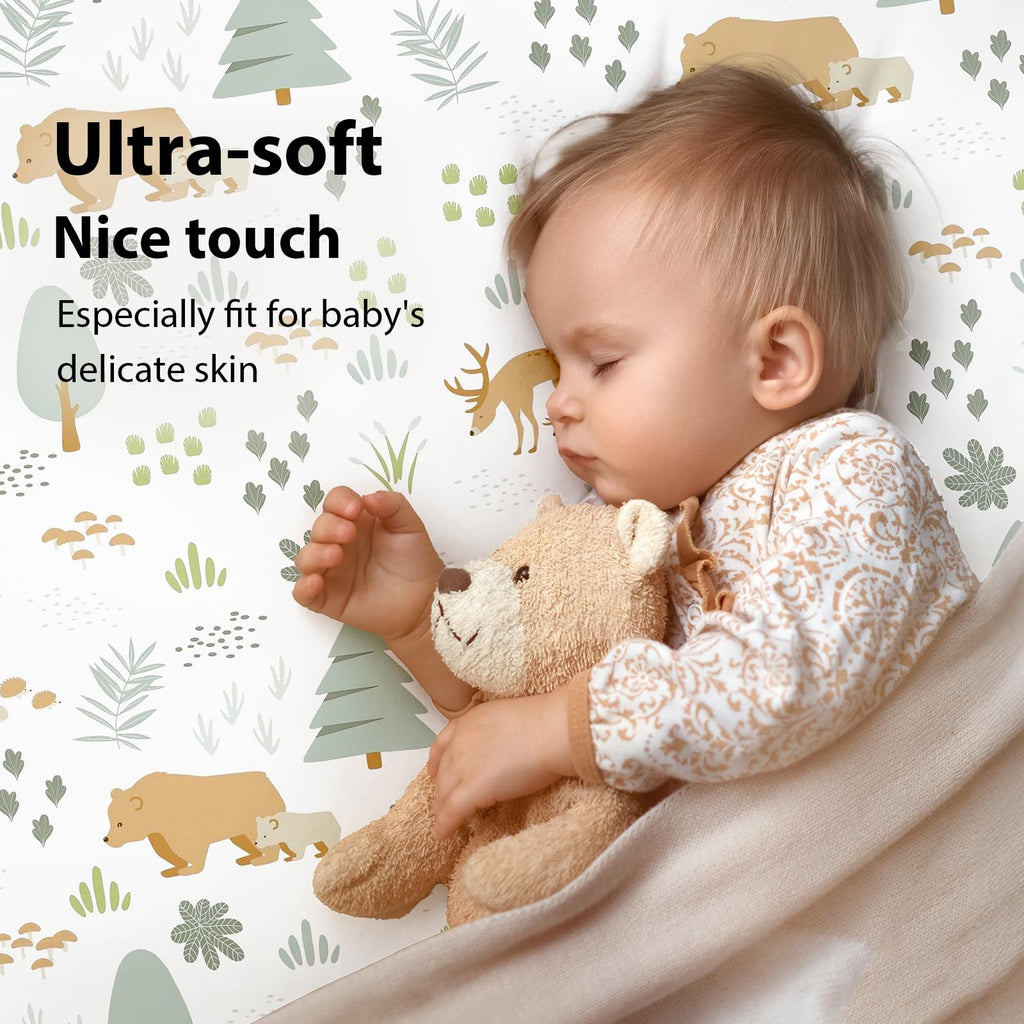 Fitted Bassinet Sheets 33”x20” 3-Pack A56283