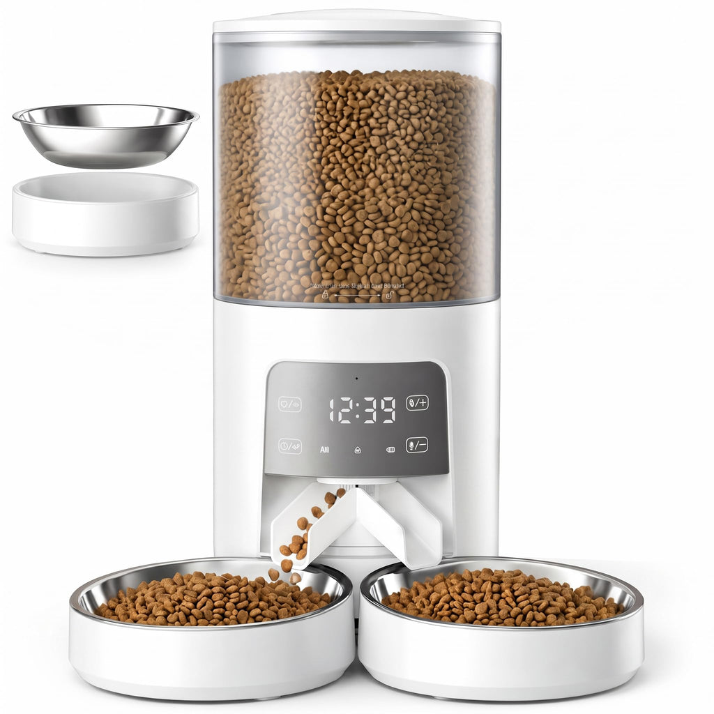 Automatic Cat Feeder 6L White U779343