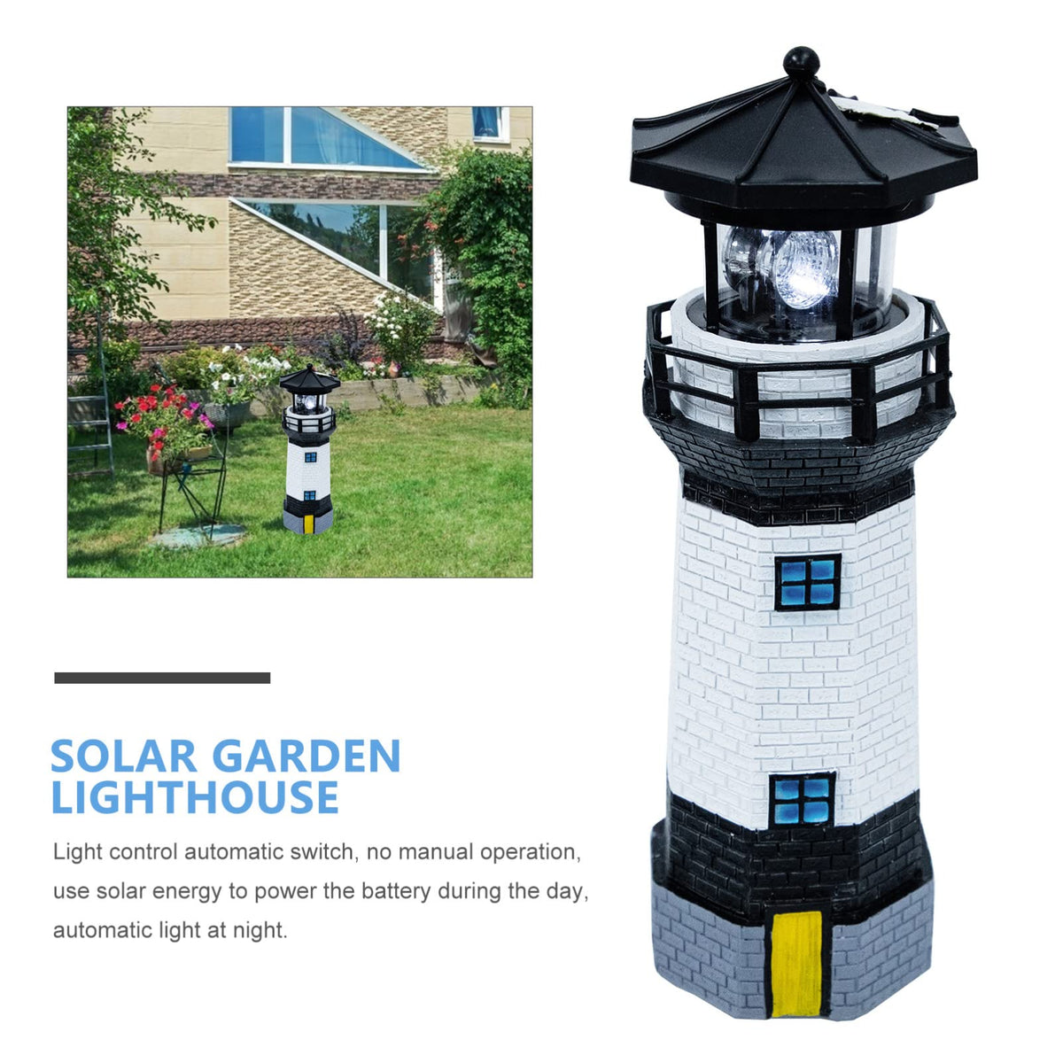 Solar Powered Rotating Garden Statue M785