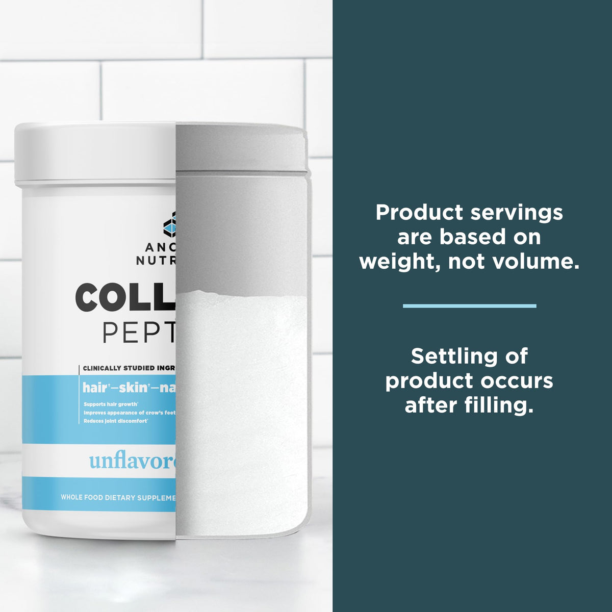 Hydrolyzed Collagen Peptides Powder, Unflavored E655